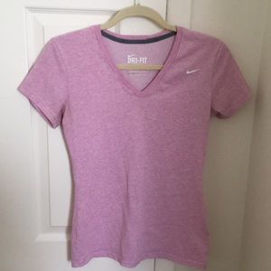 Light pink Nike short sleeve athletic shirt